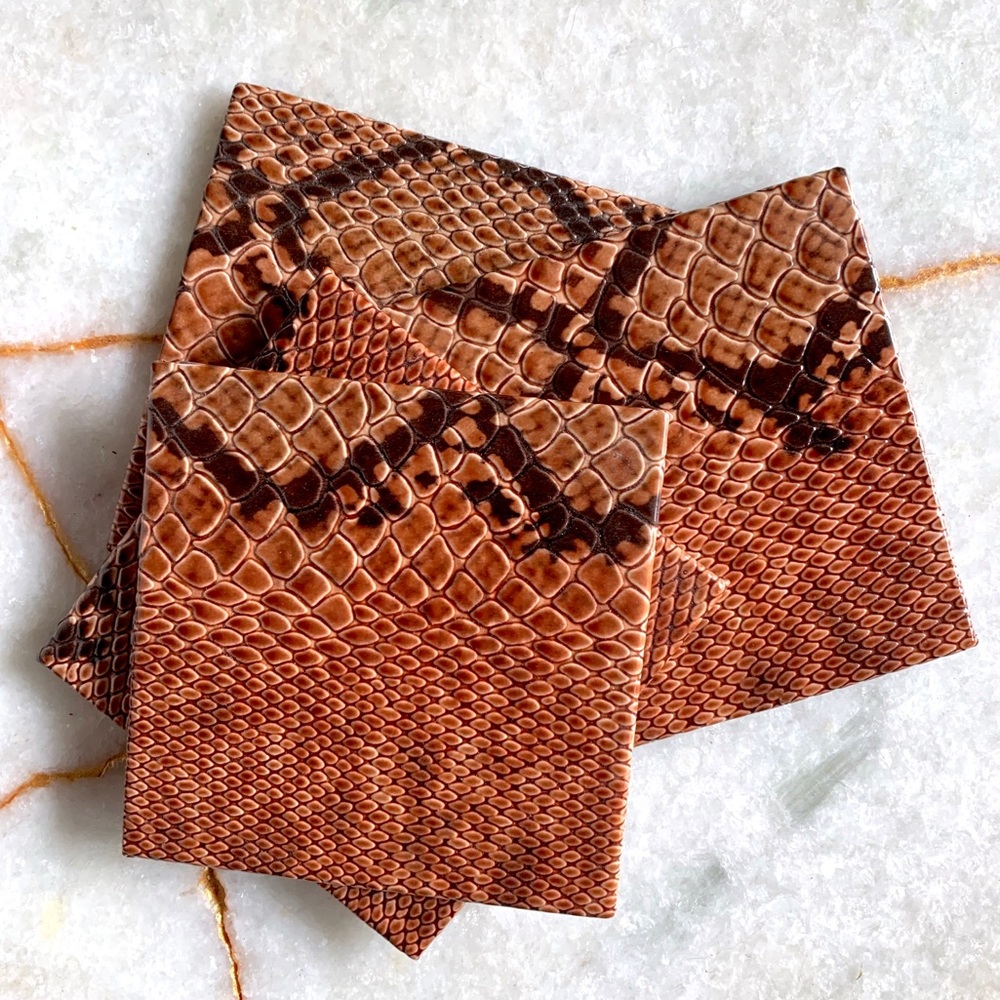 SOLD: Animal Print Table Coasters